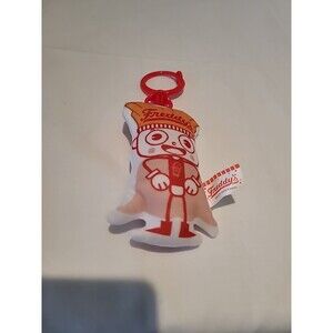 2025 MASCOT KEYCHAIN BACKPACK  CLIP ON PLUSH OF FREDDY'S STEAKBURGER Advertising